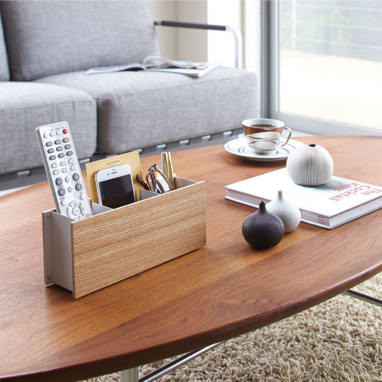 ペン＆リモコンラック リン 山崎実業 RIN ブラウン/ナチュラル 2731 2732 タワーシリーズ