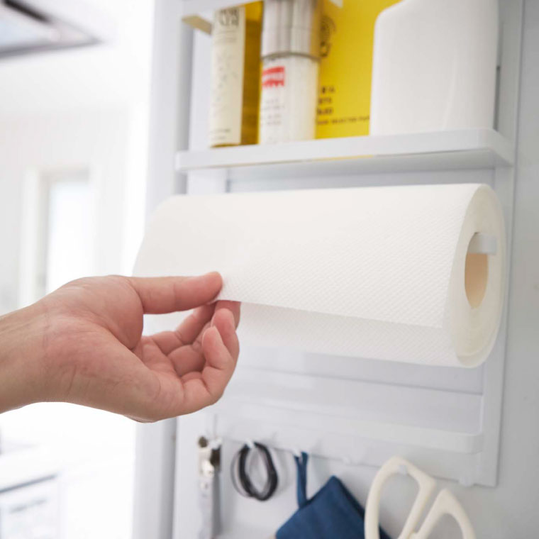 マグネット冷蔵庫サイドラック タワー 山崎実業 tower ホワイト/ブラック 2744 2745 タワーシリーズ マグネット