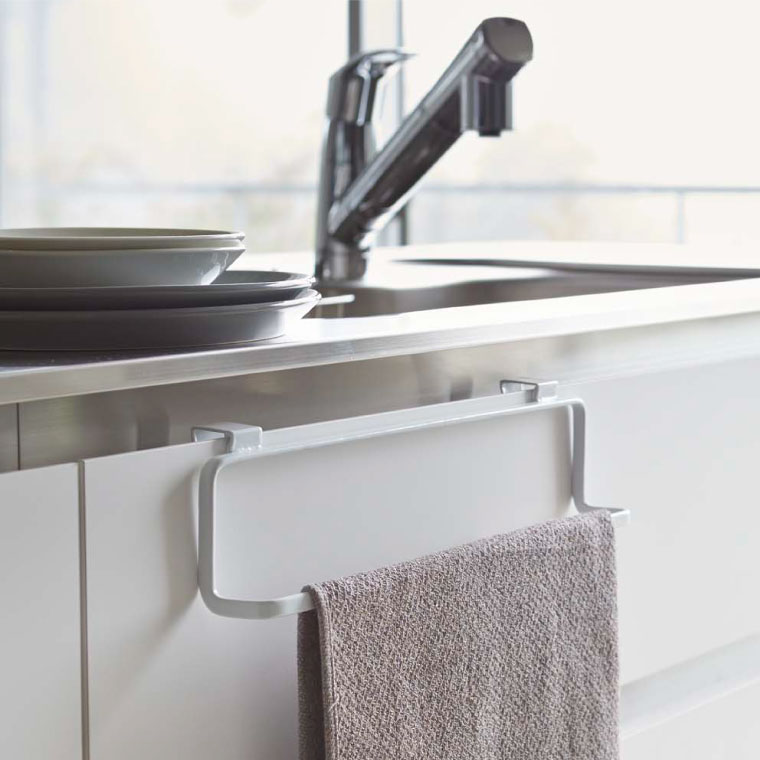 キッチンタオルハンガーワイド タワー 山崎実業 tower ホワイト/ブラック 2746 2747 タワーシリーズ