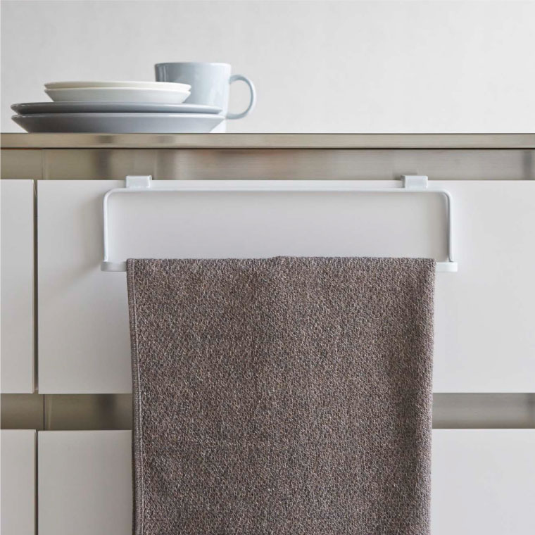 キッチンタオルハンガーワイド タワー 山崎実業 tower ホワイト/ブラック 2746 2747 タワーシリーズ