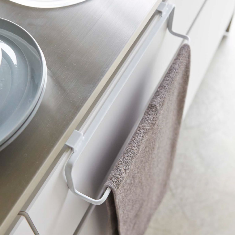 キッチンタオルハンガーワイド タワー 山崎実業 tower ホワイト/ブラック 2746 2747 タワーシリーズ