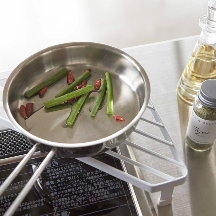 コンロコーナーラック タワー 山崎実業 tower ホワイト/ブラック 2748 2749 タワーシリーズ