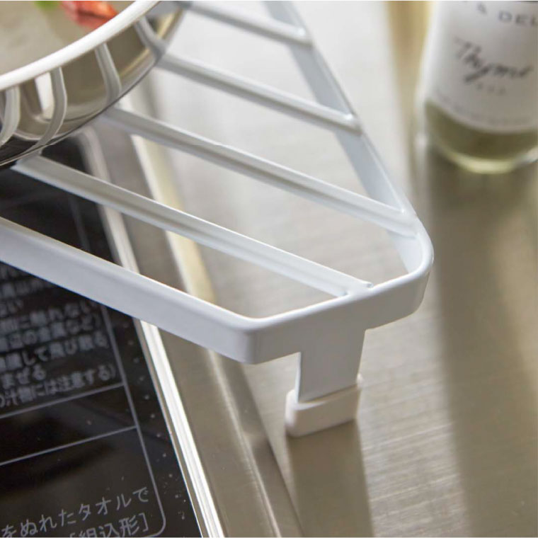 コンロコーナーラック タワー 山崎実業 tower ホワイト/ブラック 2748 2749 タワーシリーズ