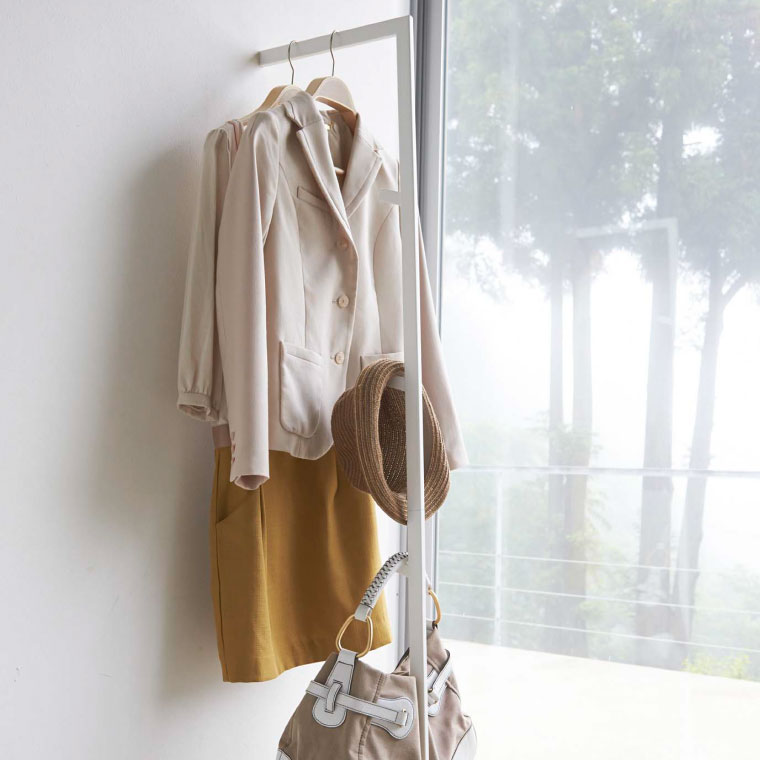 スリムコートハンガー ライン 山崎実業 LINE ホワイト/ブラック 2767 2768 タワーシリーズ