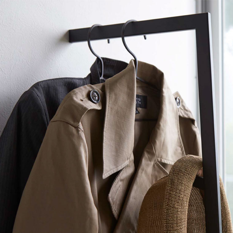 スリムコートハンガー ライン 山崎実業 LINE ホワイト/ブラック 2767 2768 タワーシリーズ