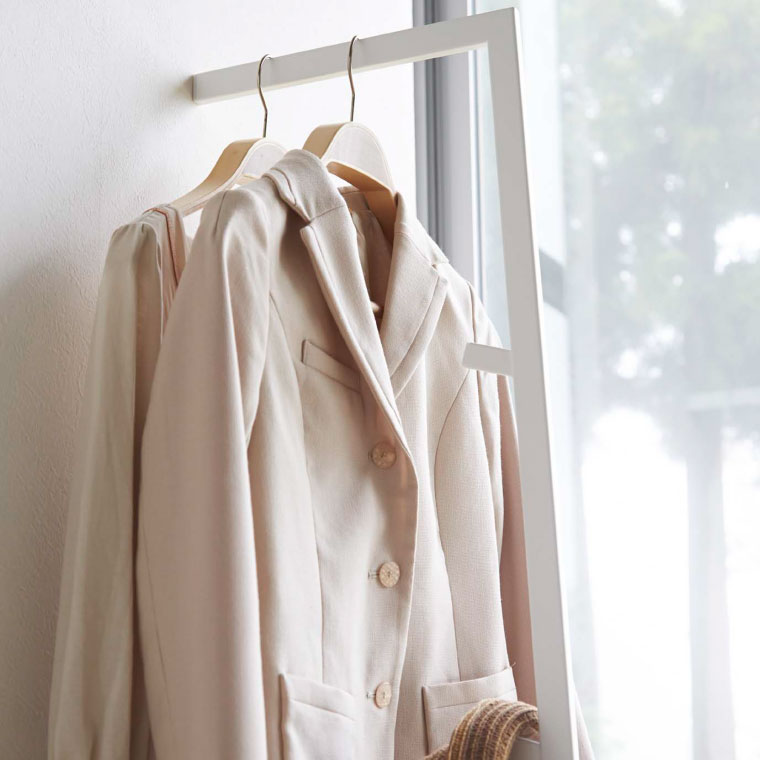 スリムコートハンガー ライン 山崎実業 LINE ホワイト/ブラック 2767 2768 タワーシリーズ