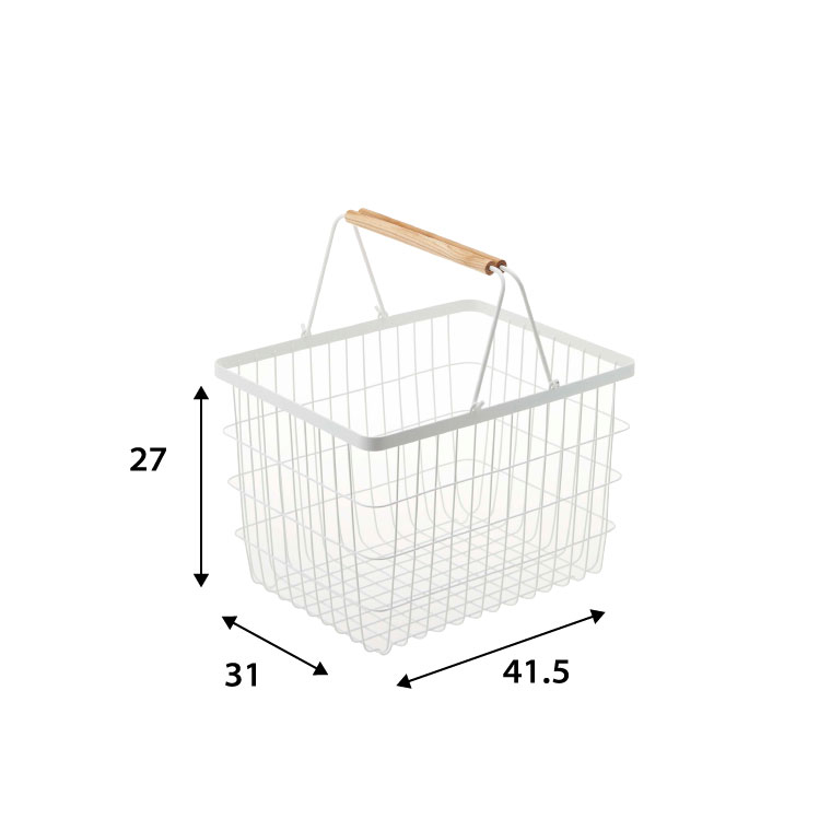 ランドリーバスケット Ｍ トスカ 山崎実業 tosca ホワイト 2809 タワーシリーズ