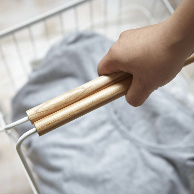 ランドリーバスケット Ｌ トスカ 山崎実業 tosca ホワイト 2810 タワーシリーズ