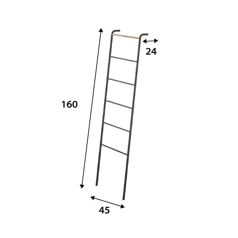 ラダーハンガー タワー 山崎実業 tower ホワイト/ブラック 2812 2813 タワーシリーズ