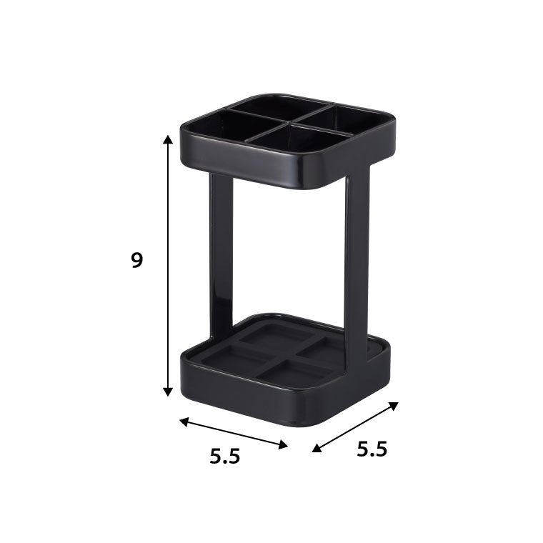 トゥースブラシスタンド スリム タワー 山崎実業 tower 歯ブラシホルダー ホワイト/ブラック 2821 2822 タワーシリーズ
