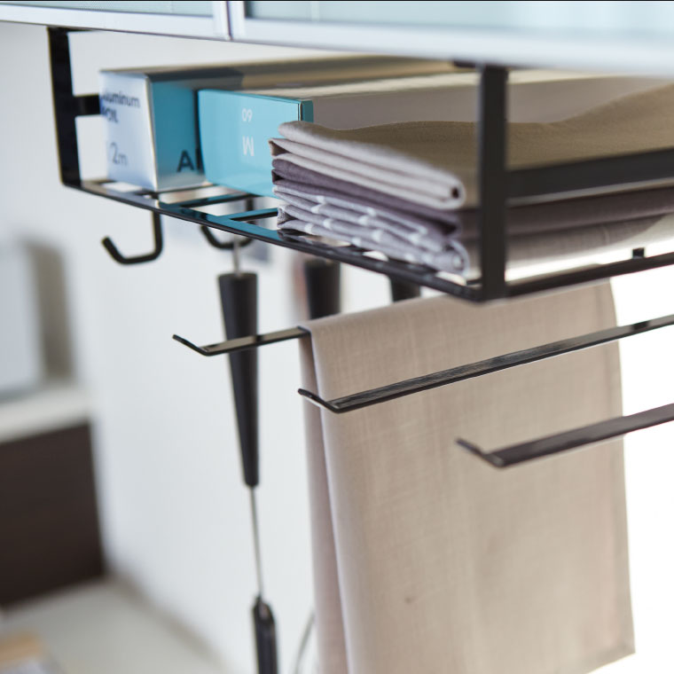 戸棚下多機能ラック タワー 山崎実業 tower ホワイト/ブラック 2845 2846 タワーシリーズ