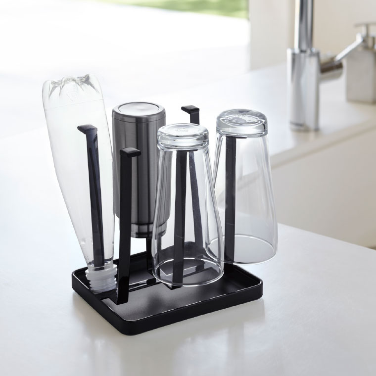 グラススタンド スリム タワー 山崎実業 tower ホワイト/ブラック 2847 2848 タワーシリーズ