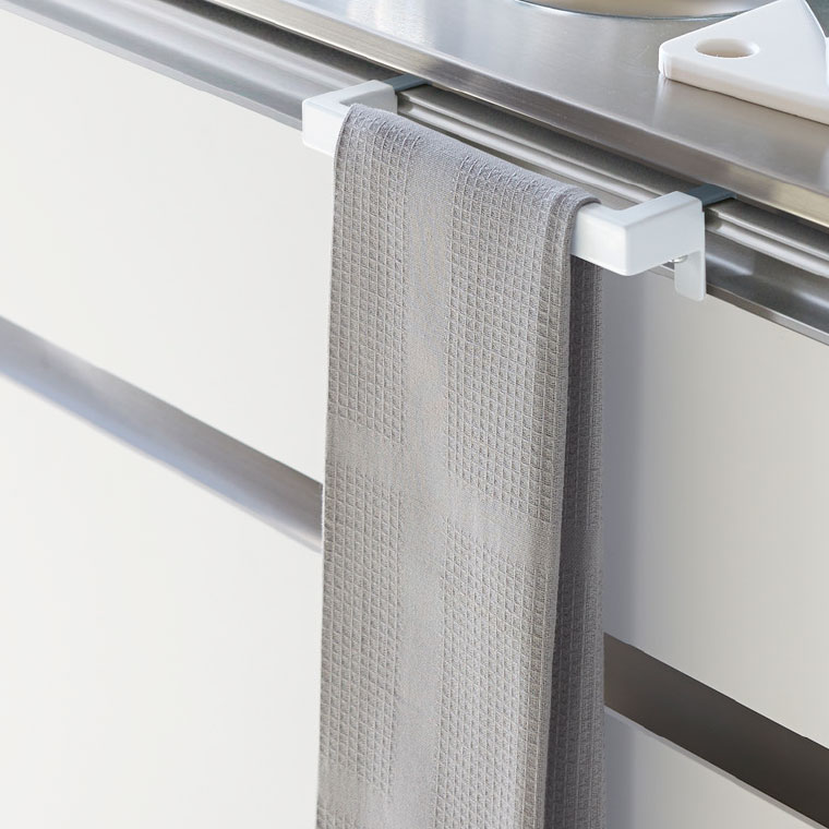 キッチンタオルハンガーバー タワー 山崎実業 tower ホワイト/ブラック 2853 2854 タワーシリーズ