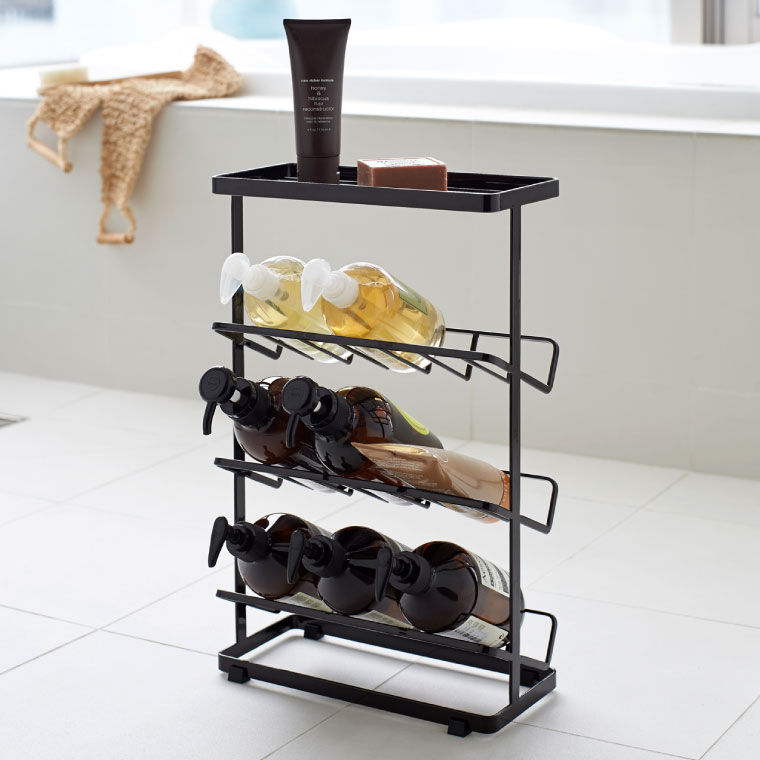 バスボトルラック タワー 山崎実業 tower ホワイト/ブラック 2909 2910 タワーシリーズ