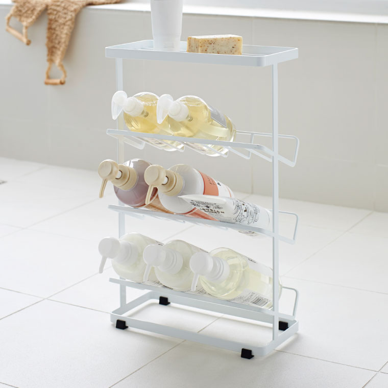 バスボトルラック タワー 山崎実業 tower ホワイト/ブラック 2909 2910 タワーシリーズ