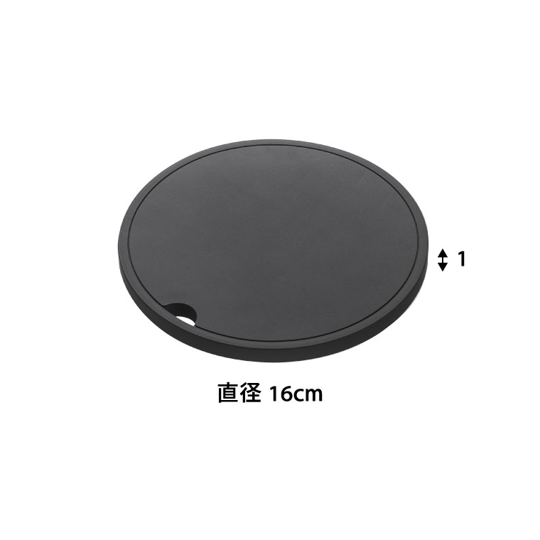 シリコン鍋敷き 丸型 タワー 山崎実業 tower ホワイト/ブラック 2954 2955 タワーシリーズ