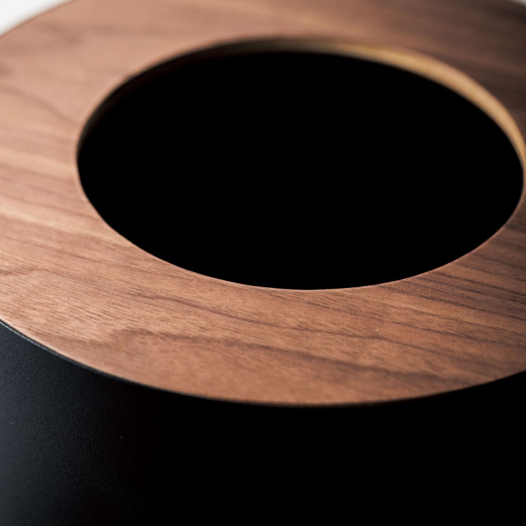 トラッシュカン丸型 リン 山崎実業 RIN ゴミ箱 トラッシュカン リン丸型 ブラウン/ナチュラル 木目調 ラウンド 3197 3198 タワーシリーズ