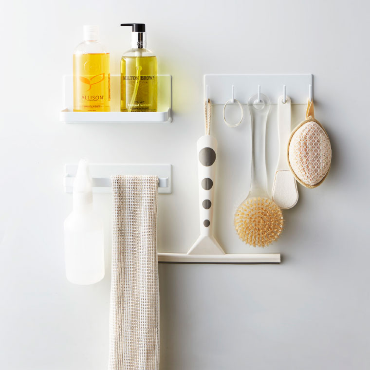 マグネットバスルームタオルハンガー タワー 山崎実業 tower ホワイト/ブラック 3267 3268タワーシリーズ マグネット