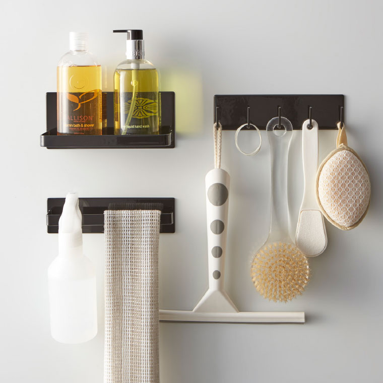 マグネットバスルームタオルハンガー タワー 山崎実業 tower ホワイト/ブラック 3267 3268タワーシリーズ マグネット