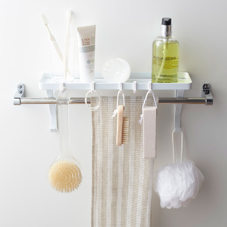 タオル掛け上ラック タワー 山崎実業 tower ホワイト/ブラック 3291 3292 タワーシリーズ