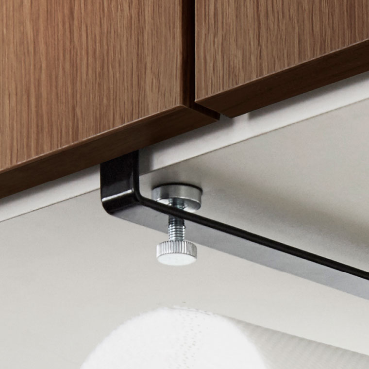 片手でカット戸棚下キッチンペーパーホルダー タワー 山崎実業 tower ホワイト/ブラック 3295 3296 タワーシリーズ