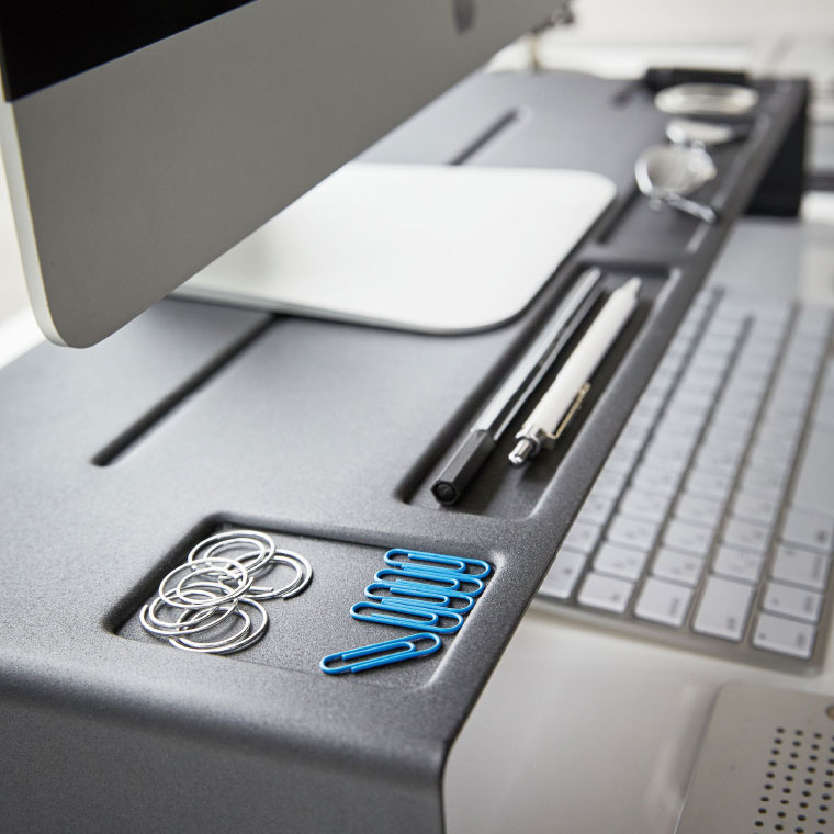 モニタースタンド タワー 山崎実業 tower ホワイト/ブラック 3305 3306 タワーシリーズ