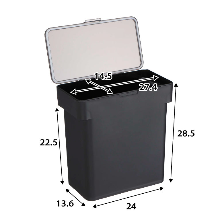 密閉 袋ごと米びつ ５ｋｇ 計量カップ付 タワー 山崎実業 tower ＷＨ/ブラック 3375 3376 タワーシリーズ