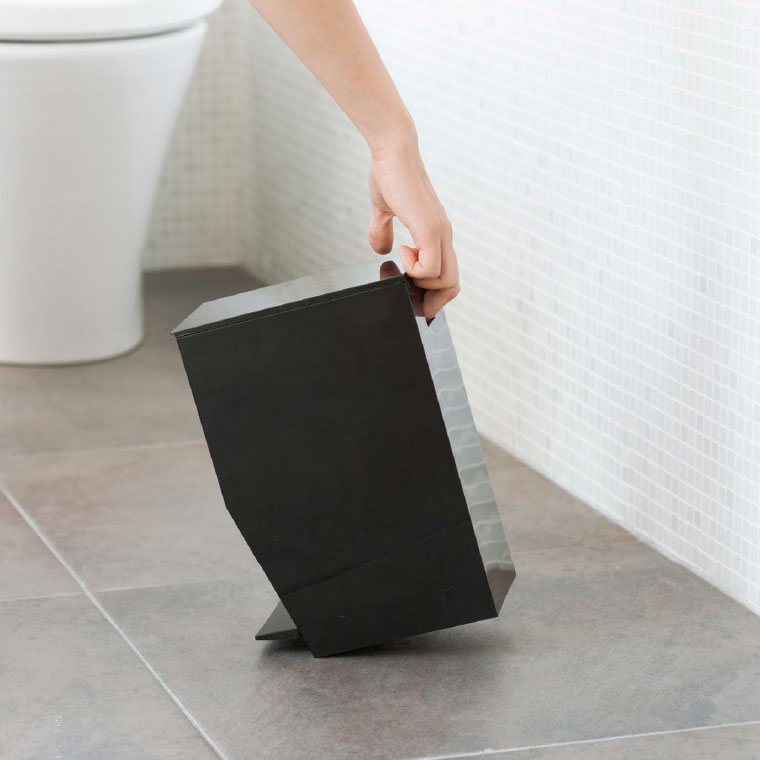 ペダル式トイレポット タワー 山崎実業 tower ゴミ箱 ホワイト/ブラック 3385 3386 タワーシリーズ