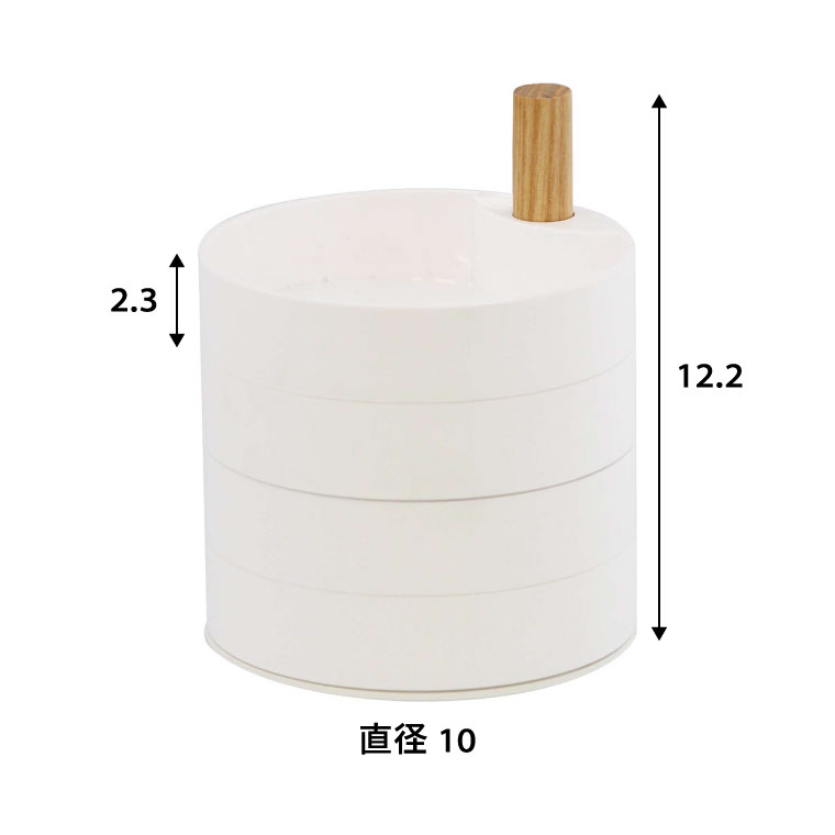 アクセサリートレー トスカ 山崎実業 tosca ホワイト 3408 タワーシリーズ