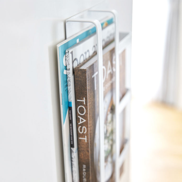 マグネット冷蔵庫サイドレシピラック タワー 山崎実業 tower ホワイト/ブラック 3501 3502 タワーシリーズ マグネット