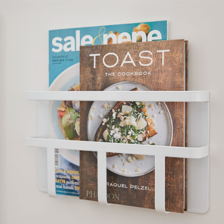 マグネット冷蔵庫サイドレシピラック タワー 山崎実業 tower ホワイト/ブラック 3501 3502 タワーシリーズ マグネット