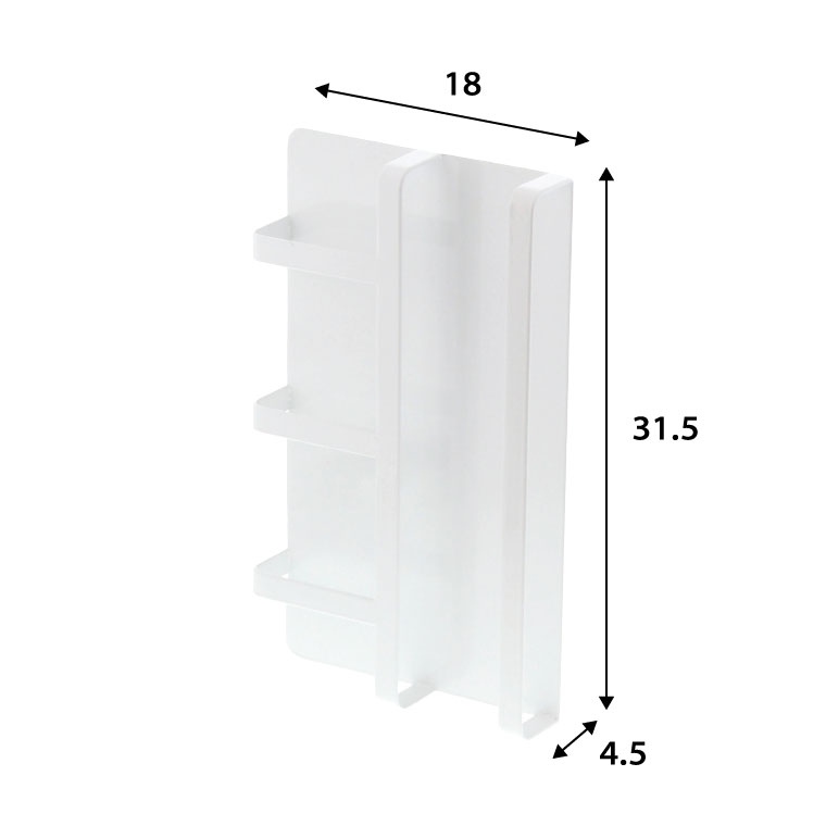 マグネット冷蔵庫サイドレシピラック タワー 山崎実業 tower ホワイト/ブラック 3501 3502 タワーシリーズ マグネット