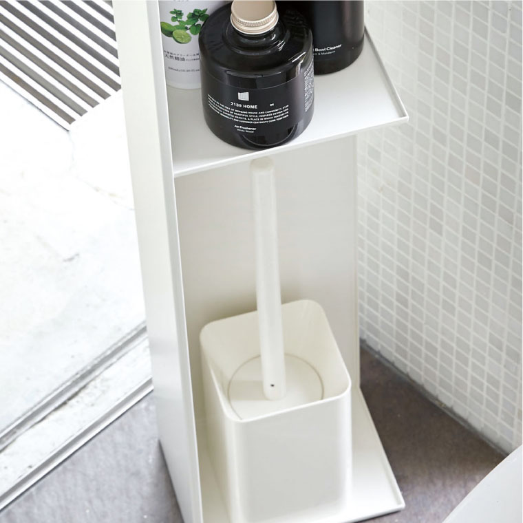 スリムトイレラック タワー 山崎実業 tower ホワイト/ブラック 3509 3510 タワーシリーズ