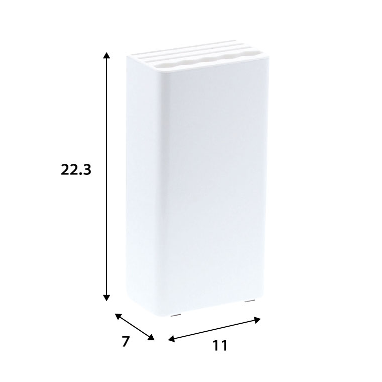 キッチンナイフ＆ハサミスタンド タワー 山崎実業 tower ホワイト/ブラック 3512 3513 タワーシリーズ