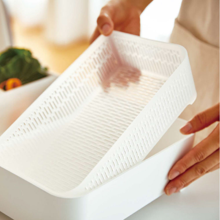 卓上水切りトレー 角型 タワー 山崎実業 tower ホワイト/ブラック 3514 3515 タワーシリーズ