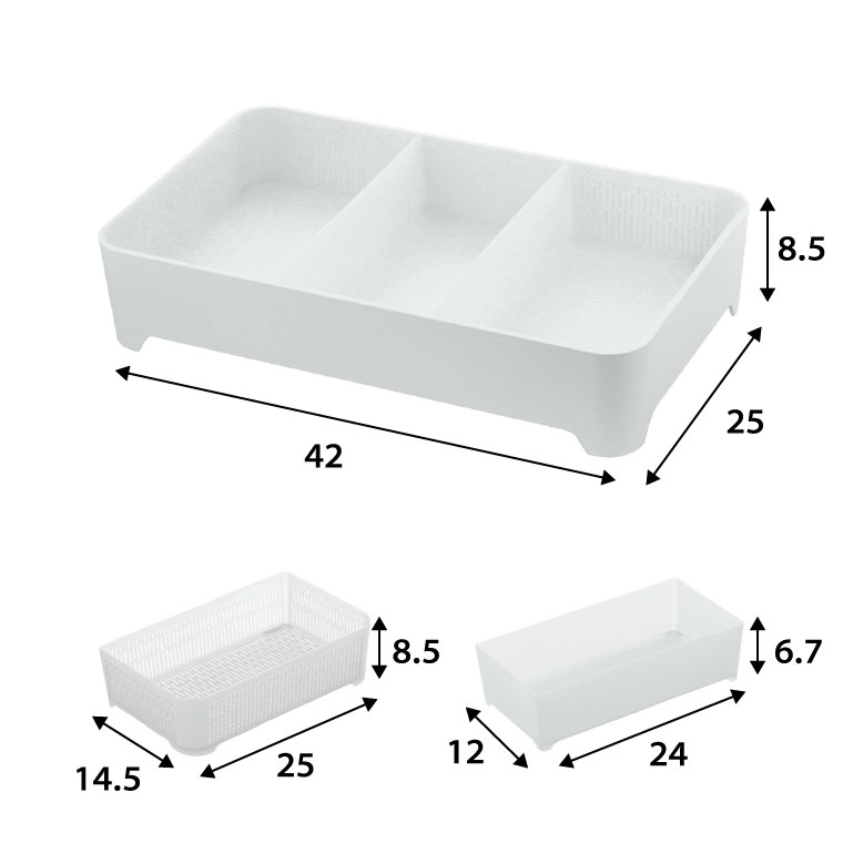 卓上水切りトレー 角型 タワー 山崎実業 tower ホワイト/ブラック 3514 3515 タワーシリーズ
