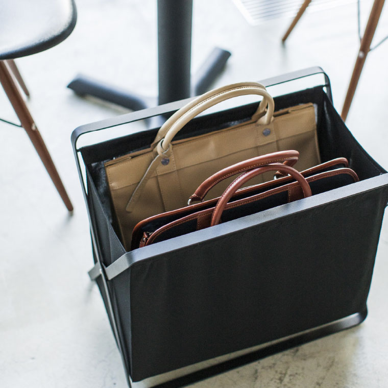 手荷物収納ボックス タワー 山崎実業 tower ホワイト/ブラック 3544 3545 タワーシリーズ