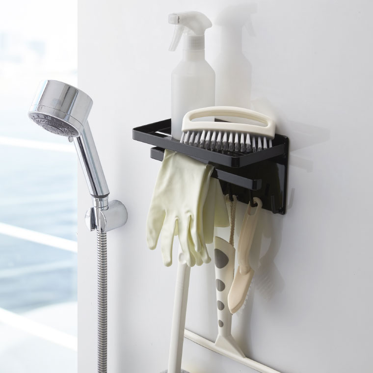 マグネットバスルーム多機能ラック タワー 山崎実業 tower ホワイト/ブラック 3548 3549 タワーシリーズ マグネット