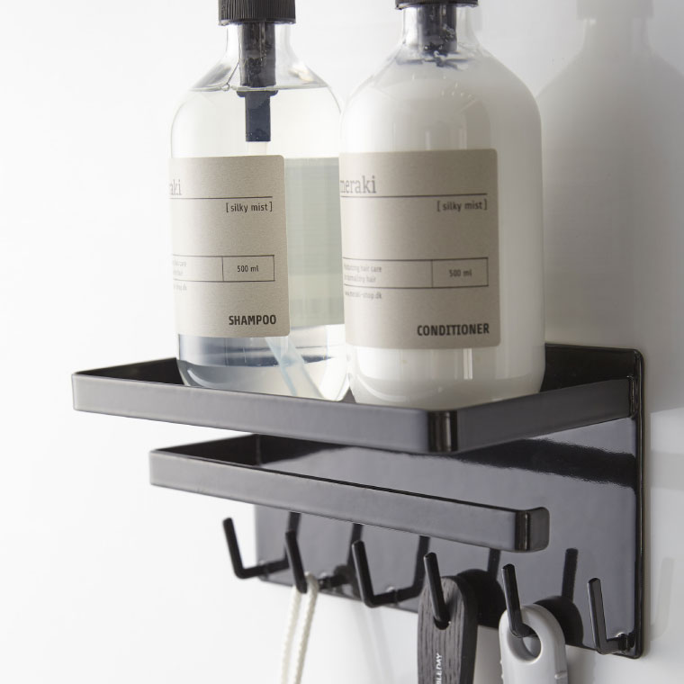 マグネットバスルーム多機能ラック タワー 山崎実業 tower ホワイト/ブラック 3548 3549 タワーシリーズ マグネット