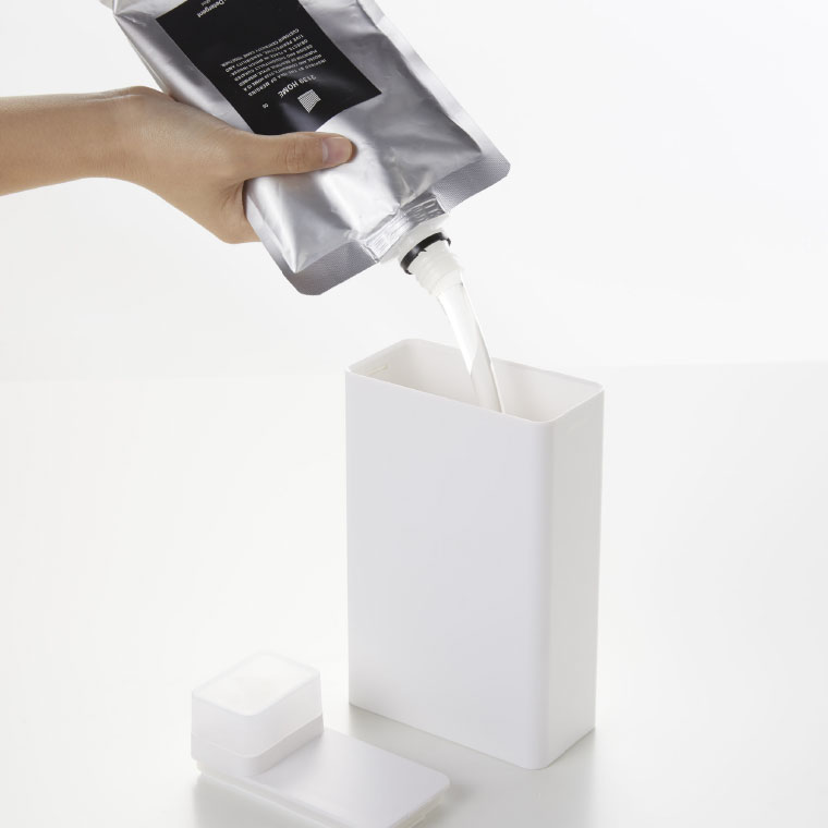 詰め替え用ランドリーボトル タワー 山崎実業 tower ホワイト/ブラック 3587 3588 タワーシリーズ