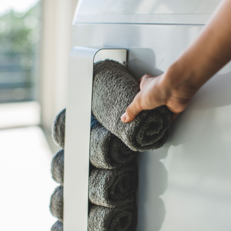 マグネットタオルホルダー タワー 山崎実業 tower ホワイト/ブラック 3617 3618 タワーシリーズ マグネット