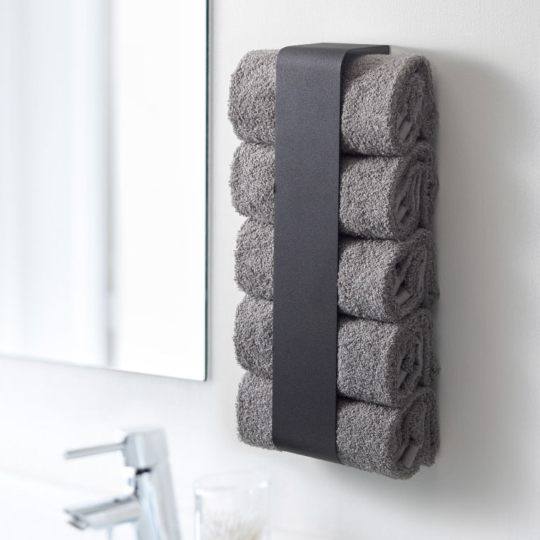 マグネットタオルホルダー タワー 山崎実業 tower ホワイト/ブラック 3617 3618 タワーシリーズ マグネット