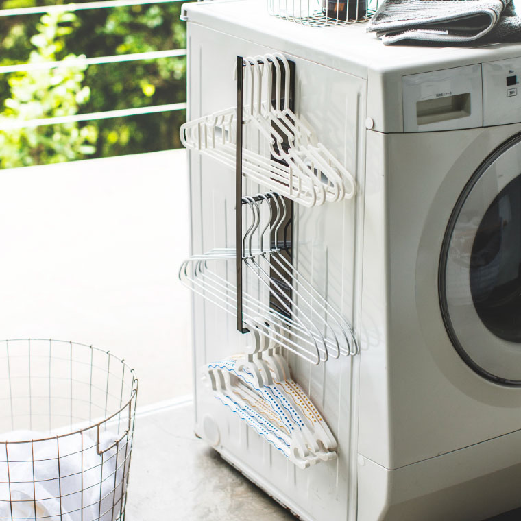 マグネット洗濯ハンガー収納ラック タワー 山崎実業 tower ホワイト/ブラック 3623 3624 タワーシリーズ マグネット