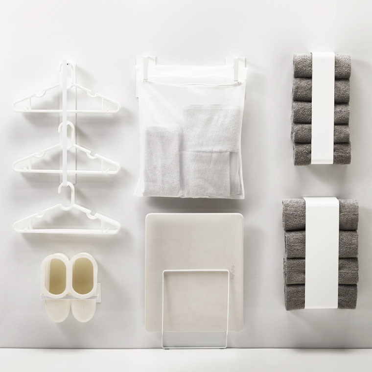 マグネットバスブーツホルダー タワー 山崎実業 tower ホワイト/ブラック 3625 3626 タワーシリーズ マグネット