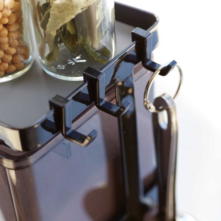 調味料ストッカー２個＆ラック３段セット スリム タワー 山崎実業 tower スパイス ラック ホワイト/ブラック 3652 3653 タワーシリーズ