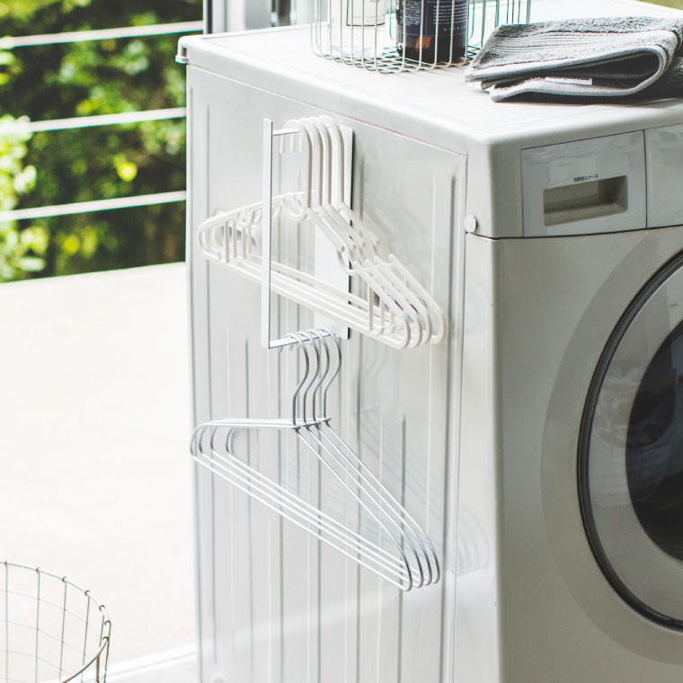 マグネット洗濯ハンガー収納ラック Ｓ タワー 山崎実業 tower ホワイト 3690 タワーシリーズ マグネット