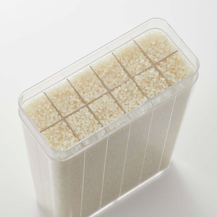 １合分別 冷蔵庫用米びつ タワー 山崎実業 tower ホワイト/ブラック 3760 3761 タワーシリーズ