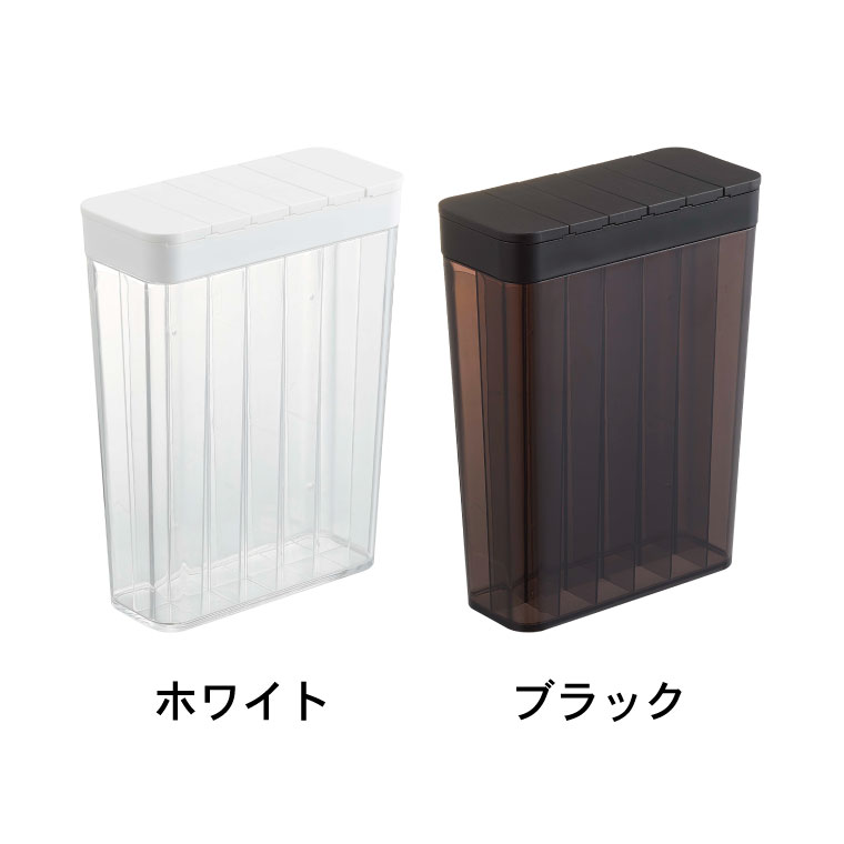 １合分別 冷蔵庫用米びつ タワー 山崎実業 tower ホワイト/ブラック 3760 3761 タワーシリーズ