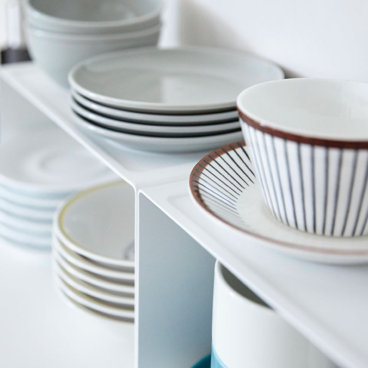 キッチンスチール コの字ラック タワー 山崎実業 tower 調味料 ラック ホワイト/ブラック 3789 3790 タワーシリーズ