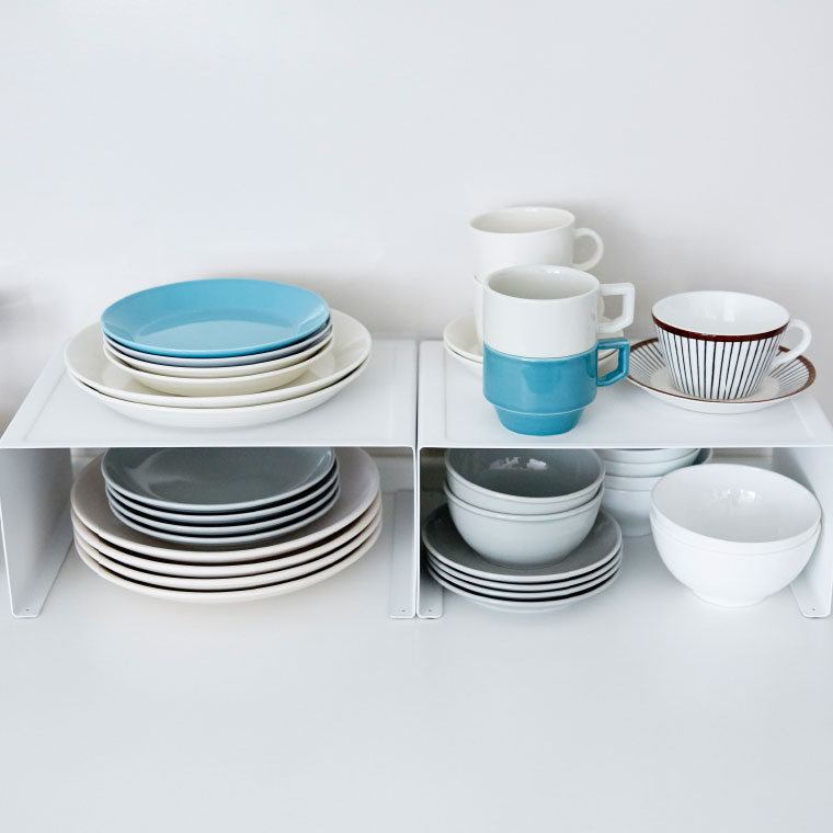 キッチンスチールコの字ラック　タワー　Ｌ 山崎実業 tower スパイス ラック ホワイト/ブラック 3791 3792 タワーシリーズ